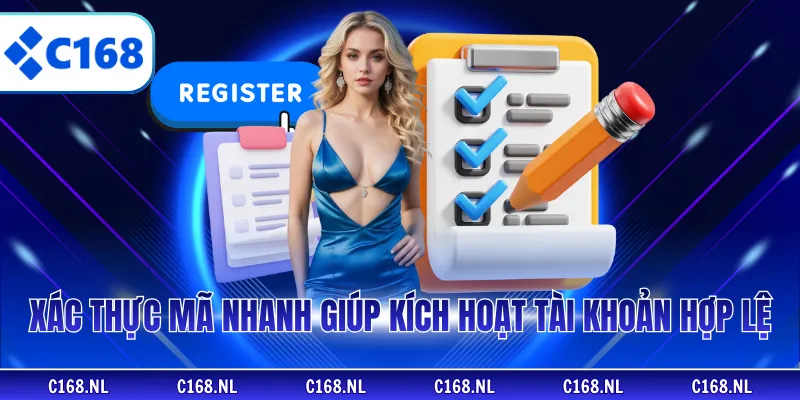 Xác thực mã nhanh giúp kích hoạt tài khoản hợp lệ